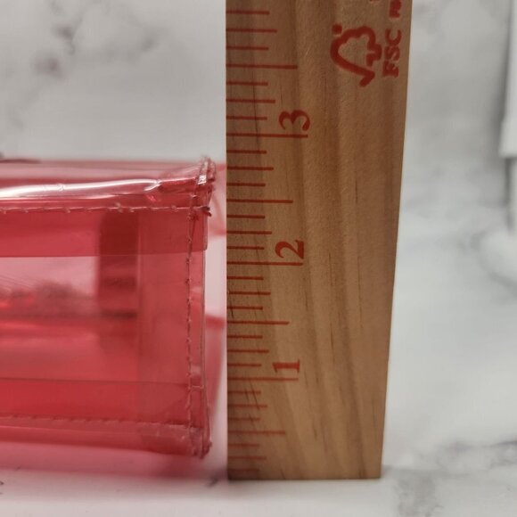 Barbiecore Pink Acrylic Purse Baguette Minibag Metal Chain Handle - Picture 6 of 8